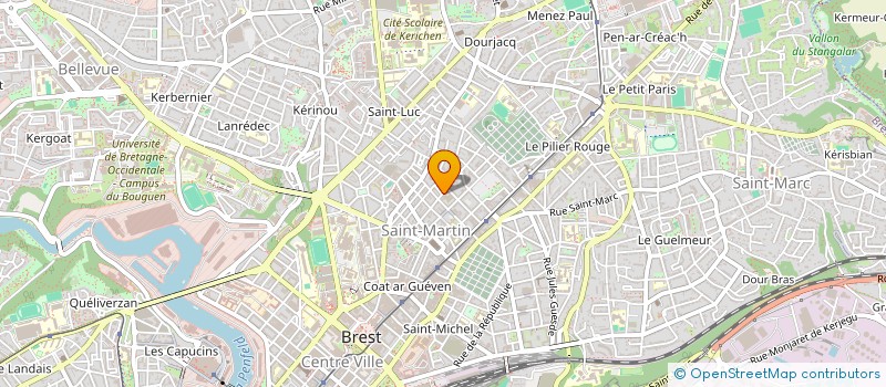 localisation de l'entreprise RESEAU DOCUMENTS D'ARTISTES à BREST