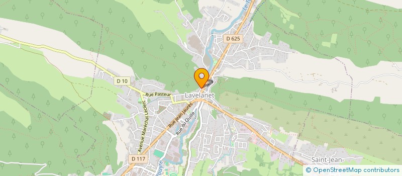 localisation de l'entreprise RESEAU DOULEURS SOINS PALLIATIFS 09 à LAVELANET