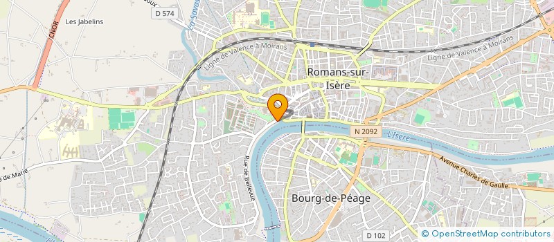 localisation de l'entreprise RESEAU DROMOIS D'EDUCATION A L'ENVIRONNEMENT à ROMANS-SUR-ISERE