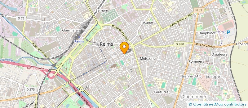 localisation de l'entreprise RESEAU DU NUMERIQUE ET DE L'IT EN CHAMPAGNE ARDENNE (NUMICA) à REIMS