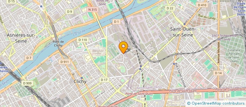 localisation de l'entreprise RESEAU DUCRETET à CLICHY