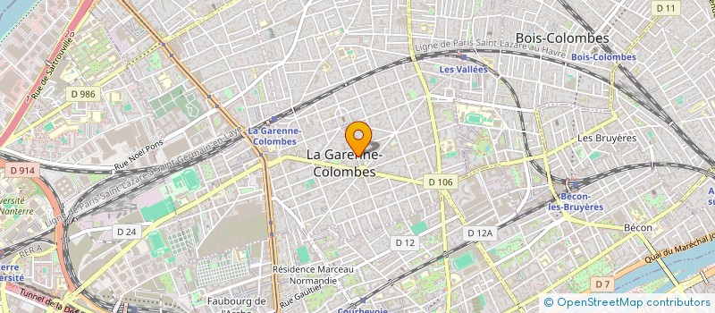 localisation de l'entreprise RESEAU DURAND IMMOBILIER R.D.I à LA GARENNE-COLOMBES