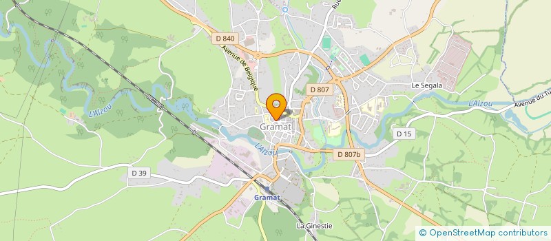 localisation de l'entreprise RESEAU EDUCATEURS A L'ENVIRONNEMT LOTOIS  GRAMAT