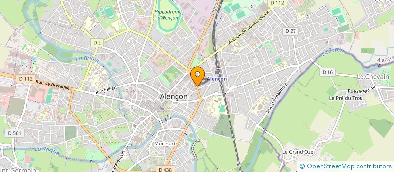 localisation de l'entreprise RESEAU EDUCATION SANS FRONTIERES 61 à ALENCON