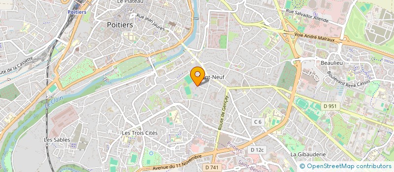 localisation de l'entreprise RESEAU EDUCATION SANS FRONTIERES 86 à POITIERS