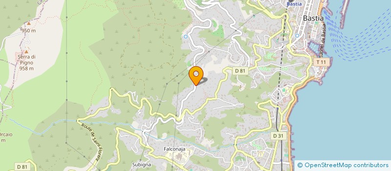 localisation de l'entreprise RESEAU ELECTRIQUE INSULAIRE à BASTIA