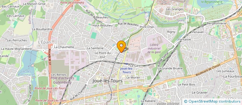 localisation de l'entreprise RESEAU ENGAGE DES VOLONTAIRES à JOUE-LES-TOURS