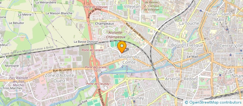 localisation de l'entreprise RESEAU ENSEMBLE & EGALITAIRES  RENNES