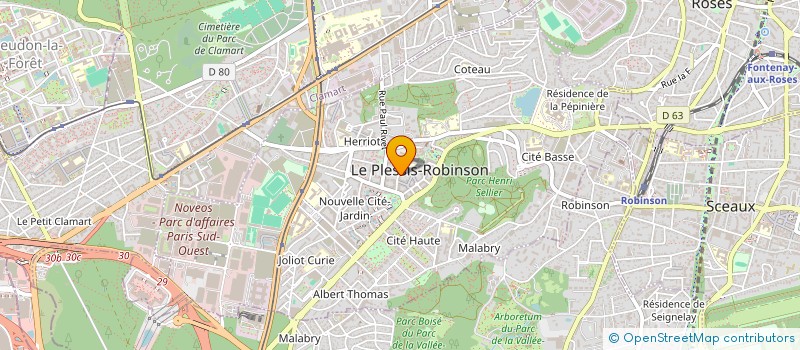 localisation de l'entreprise RESEAU ENTRAIDE EDUCATION ENTREPRENARIAT  LE PLESSIS-ROBINSON