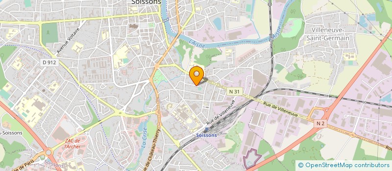 localisation de l'entreprise RESEAU ENTRAIDE EXILES (REE) à SOISSONS