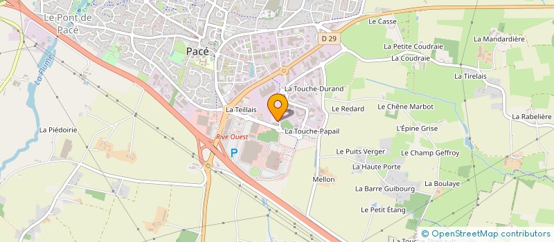 localisation de l'entreprise RESEAU ENTREPRENDRE BRETAGNE à PACE