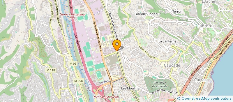 localisation de l'entreprise RESEAU ENTREPRENDRE COTE D'AZUR à NICE