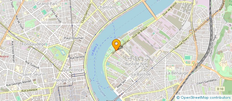 localisation de l'entreprise RESEAU ENTREPRENDRE NOUVELLE AQUITAINE  BORDEAUX