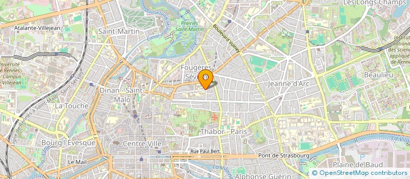 localisation de l'entreprise RESEAU ENTREPRISES PROPRIETE INDUSTRIELLE  RENNES