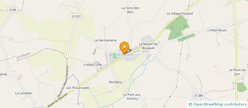 localisation de l'entreprise RESEAU ENVIRONNEMENT NORMANDIE  SAINT-JEAN-DE-DAYE