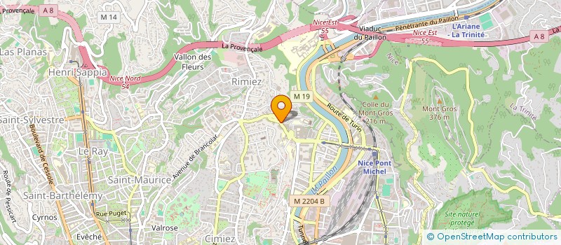 localisation de l'entreprise RESEAU EPIDEMIOSURVEILLANCE F.ITA ZOONOS  NICE
