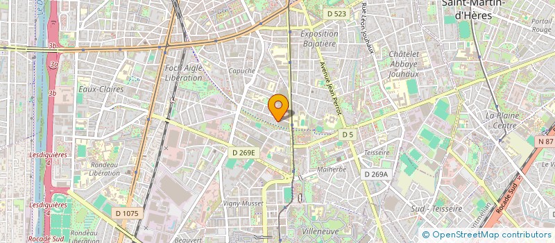 localisation de l'entreprise RESEAU ESPOIR ISERE - RESEAU SANITAIRE ET MEDICOSOCIAL POUR PERSONNES CEREBRO-LESEES à GRENOBLE