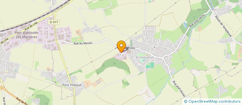 localisation de l'entreprise RESEAU ETINCELLE  ENNEVELIN