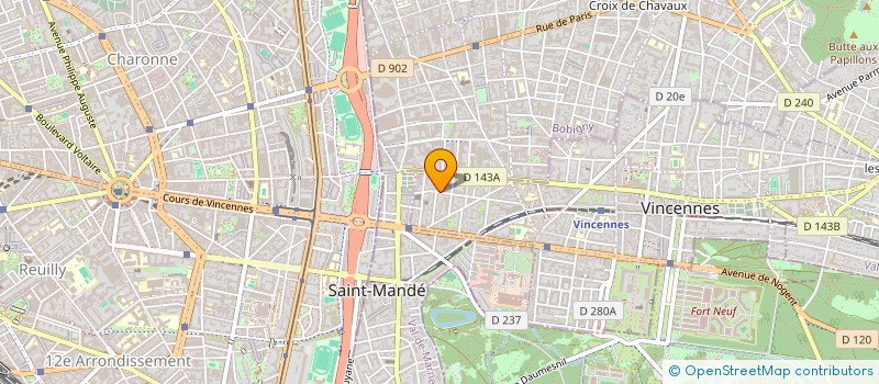localisation de l'entreprise RESEAU EUROPEEN DE GESTION CONFLITS à VINCENNES