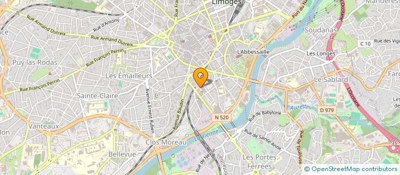 localisation de l'entreprise RESEAU EUROPEEN EN RECHERCHE ET EN DROITS DE L HOMME à LIMOGES