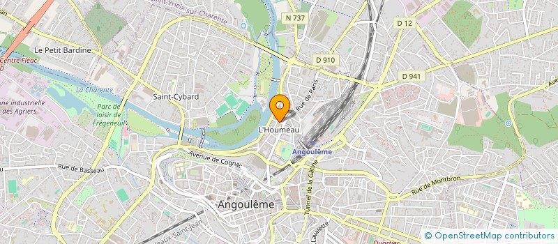 localisation de l'entreprise RESEAU EXPERIENCES ARTISTIQUES URBAINES à ANGOULEME
