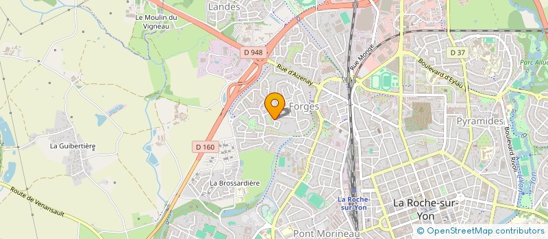 localisation de l'entreprise RESEAU FIBRE 85 à LA ROCHE-SUR-YON