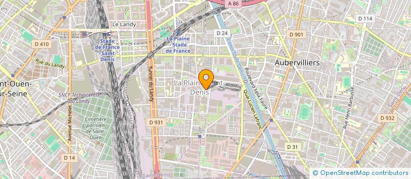 localisation de l'entreprise RESEAU FRANCOPHONE DE RECHERCHE SUR L'INTERSEXUATION (REFRI)  AUBERVILLIERS