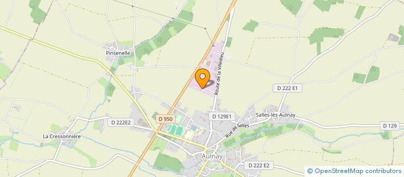 localisation de l'entreprise RESEAU GERONTOLOGIQUE DES VALS DE SAINTONGE  AULNAY