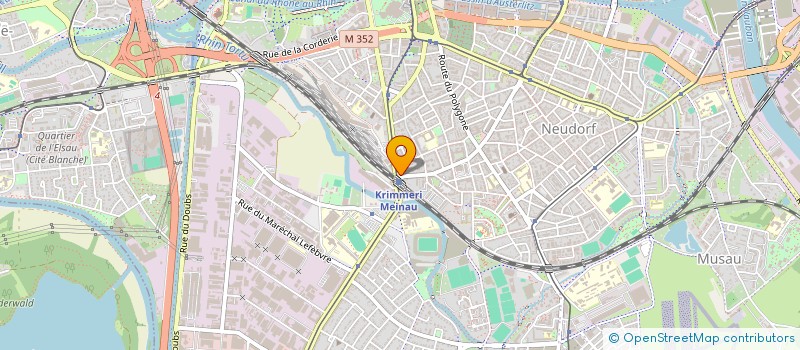 localisation de l'entreprise RESEAU GRAPHIQUE à STRASBOURG