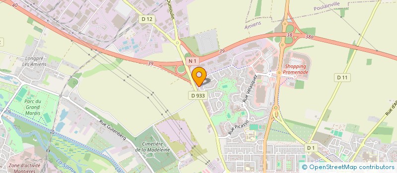 localisation de l'entreprise RESEAU HABITAT à AMIENS