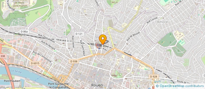 localisation de l'entreprise RESEAU HATEO (HABITAT-TERRITOIRES-ETUDES ET OPERATIONS) à ROUEN