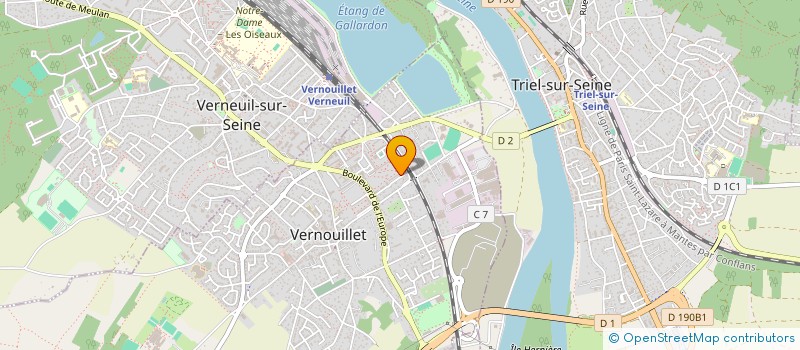 localisation de l'entreprise RESEAU HK  VERNOUILLET
