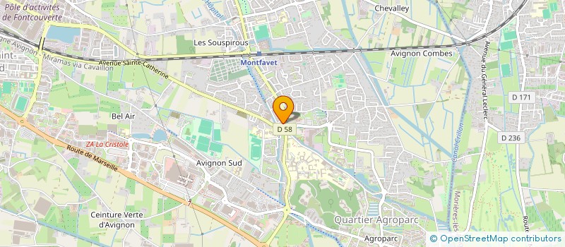 localisation de l'entreprise RESEAU HOSPITALITE VAUCLUSE à AVIGNON