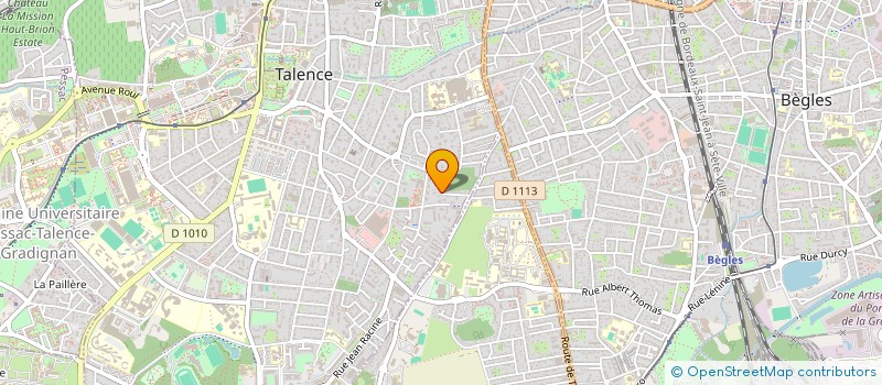 localisation de l'entreprise RESEAU HUMANITAIRE FRANCOPHONE  TALENCE