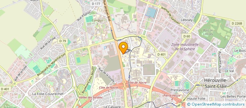 localisation de l'entreprise RESEAU IMAGERIE MEDICALE à CAEN