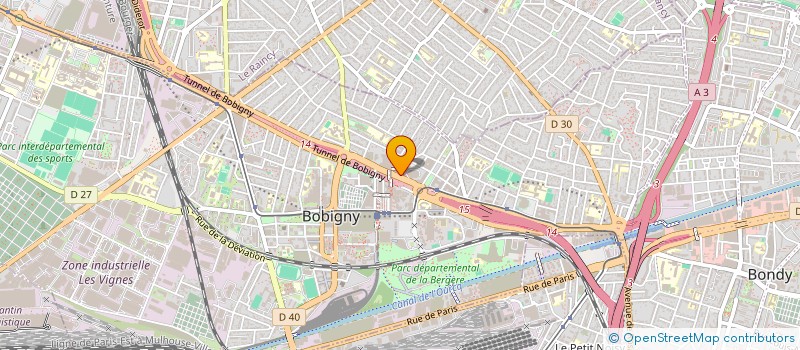 localisation de l'entreprise RESEAU INITIATIVE SEINE SAINT DENIS à BOBIGNY