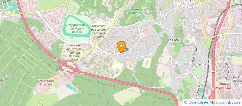 localisation de l'entreprise RESEAU INSUFFISANCE RESPIRATOIRE LORRAINE RIR LORRAINE  VANDUVRE-LES-NANCY