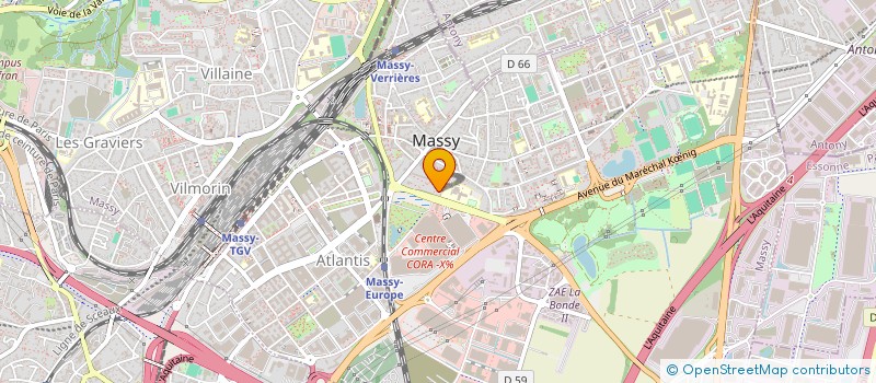 localisation de l'entreprise RESEAU INTER-ECOLES DE SPECTACLES ETUDIANTS DES UNIVERSITES DE PARIS  BONDY