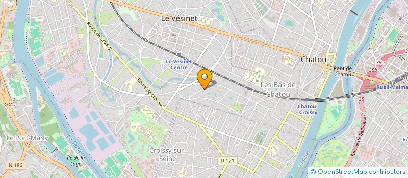 localisation de l'entreprise RESEAU INTERDISCIPLIN TOXICOMANIE EPIDEM  LE VESINET