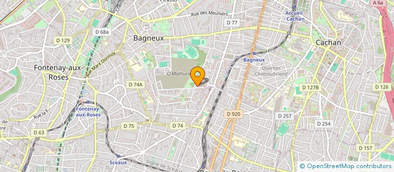 localisation de l'entreprise RESEAU INTERNATIONAL DE SOUTIEN DES MALADES DE LA SARCOIDOSE à BAGNEUX