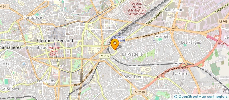 localisation de l'entreprise RESEAU INTERNATIONAL POUR LA SANTE à CLERMONT-FERRAND