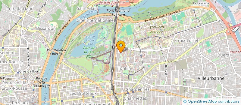 localisation de l'entreprise RESEAU LA PARENTHESE  VILLEURBANNE