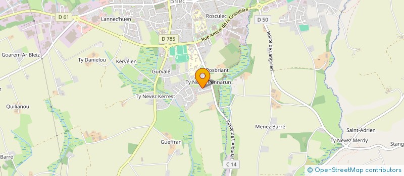 localisation de l'entreprise RESEAU LABELL PRO  BRIEC