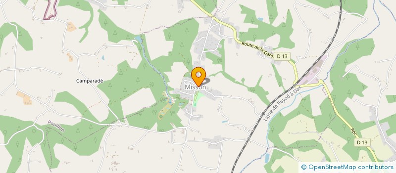 localisation de l'entreprise RESEAU LANDAIS DES INITIATIVES POUR LE MAINTIEN DE L'AGRICULTURE PAYSANNE  MISSON