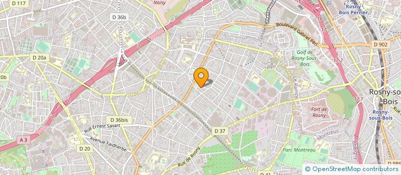 localisation de l'entreprise RESEAU LOCAL à MONTREUIL