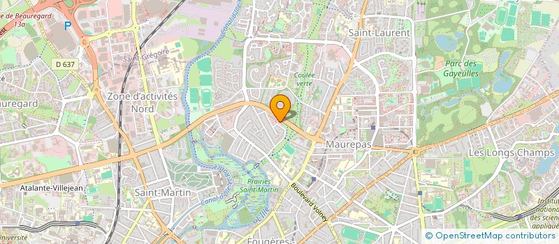 localisation de l'entreprise RESEAU LOISIRS PLURIEL à RENNES