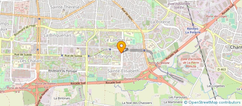 localisation de l'entreprise RESEAU LOUIS GUILLOUX à RENNES