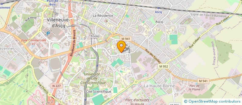 localisation de l'entreprise RESEAU MAGHTECH  VILLENEUVE-D'ASCQ