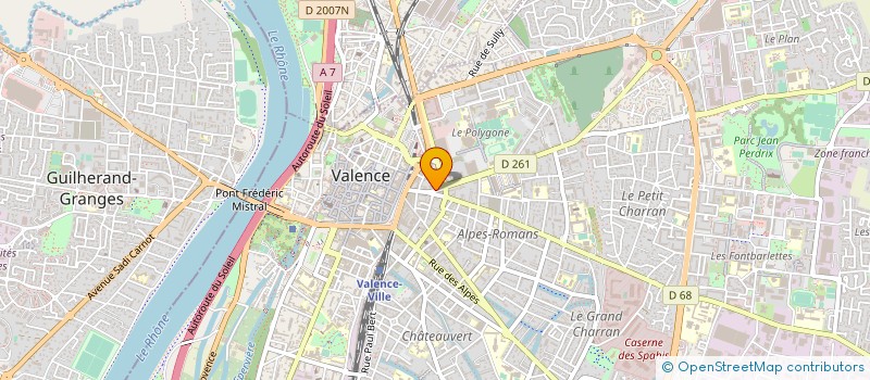 localisation de l'entreprise RESEAU MANGER BIO à VALENCE