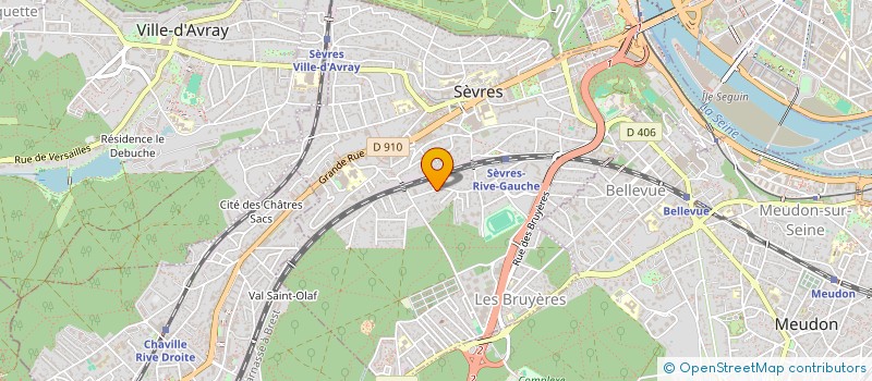 localisation de l'entreprise RESEAU MEDICAL à SEVRES